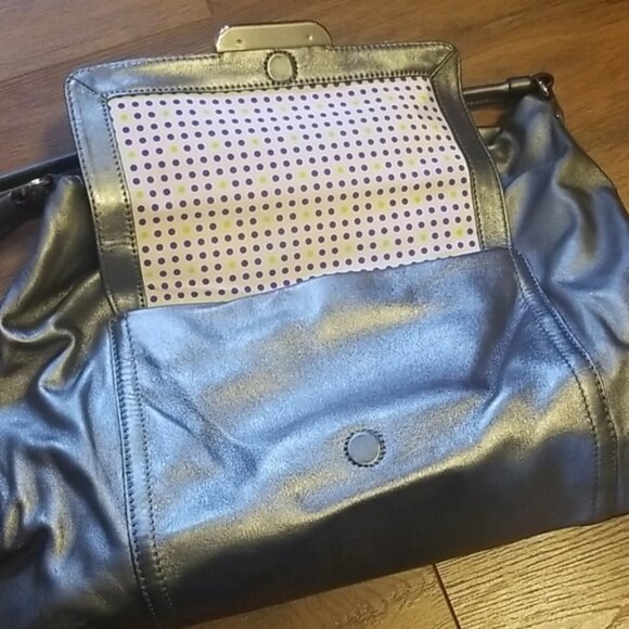 Kate Spade Metallic Silver Leather Bag - Picture 2 of 4